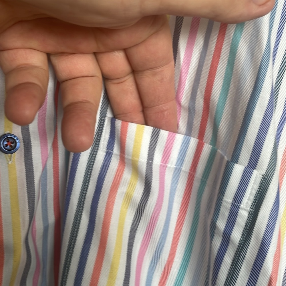 Robert Talbott Classic - Multicolor Striped Shirt - image 4